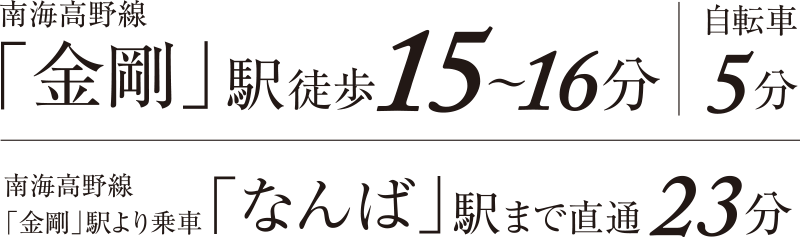 南海高野線「狭山」駅徒歩5~6分